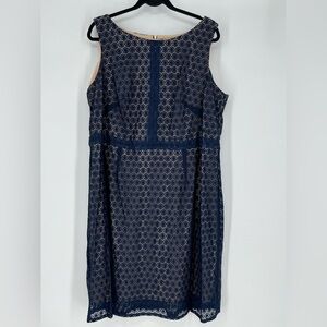 Gabby Skye NWOT Women's Sleeveless Decorative Crochet A-line Dress‎